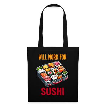 Fonctionnera pour Sushi - Sac en tissu - noir - Devant