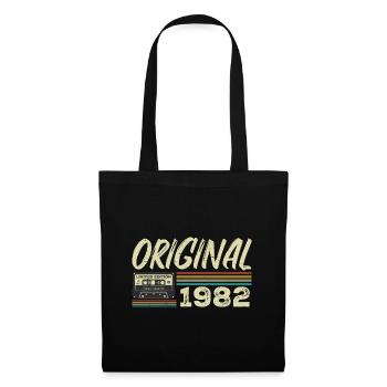Original 1982 Rétro Cadeau Anniversaire Né En 1982 - Sac en tissu - noir - Devant