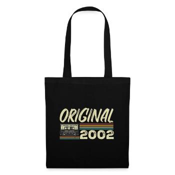 Original 2002 Rétro Cadeau Anniversaire Né En 2002 - Sac en tissu - noir - Devant