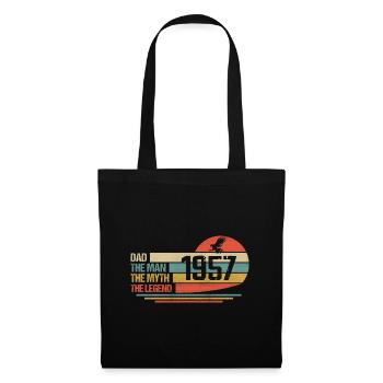 Meilleur Papa Du Monde Depuis 1957 Fête Des Pères - Sac en tissu - noir - Devant