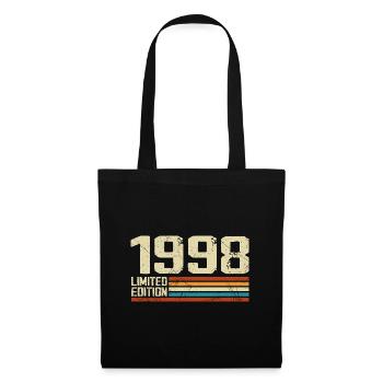 Vintage 1998 Retro Birthday - Born in 1998 - Tote Bag - black - Front