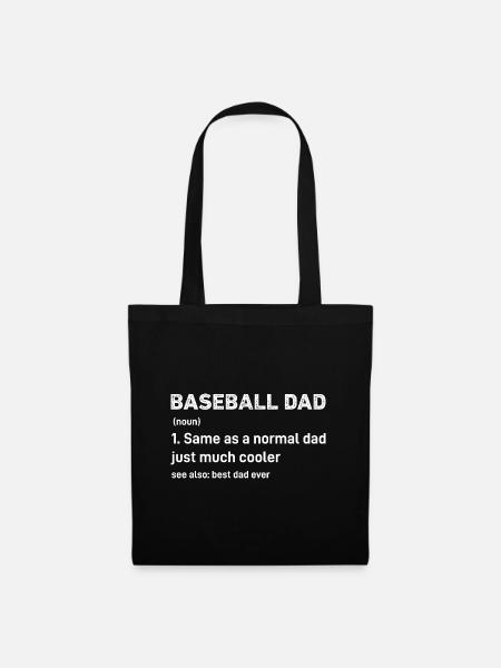 Baseball-Vater Lustige Definition - Stoffbeutel - Schwarz