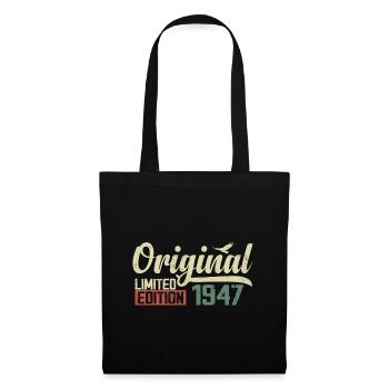 Born in 1947 Vintage Retro Birthday 1947 Gift - Tote Bag - black - Front