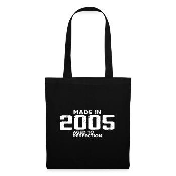 Vintage 2005 Retro 2005 Anniversary Gift - Tote Bag - black - Front