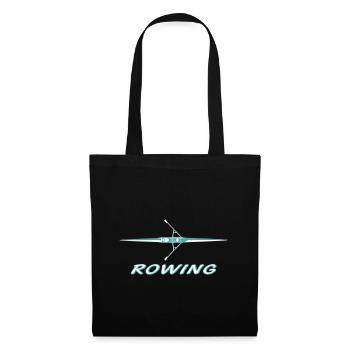 Rowing, rowing boat, sculling - Tote Bag - black - Front