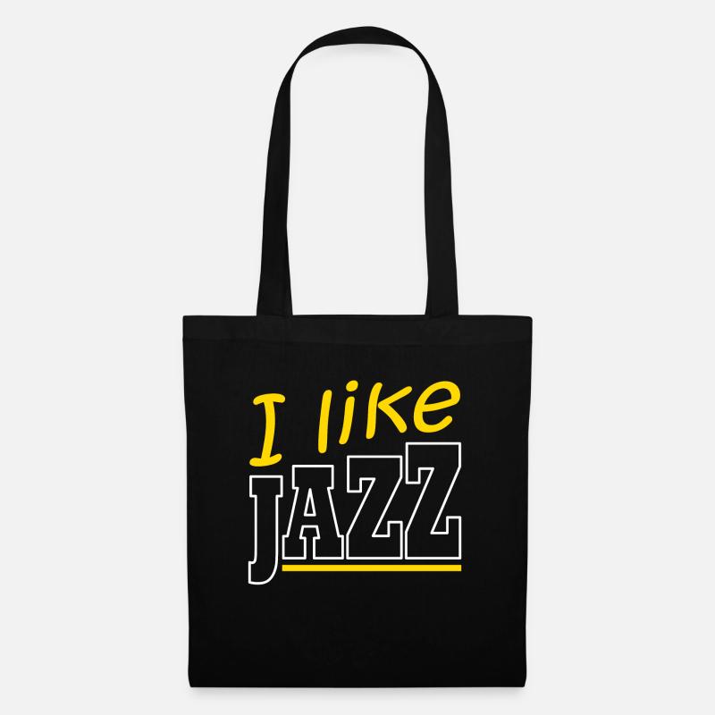 Ich mag Jazz - Stoffbeutel - Schwarz