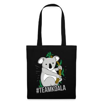 koala - Sac en tissu - noir - Devant