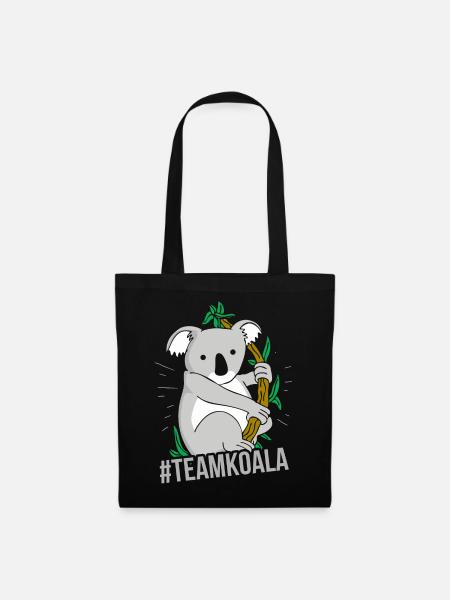 Koala - Stoffbeutel - Schwarz