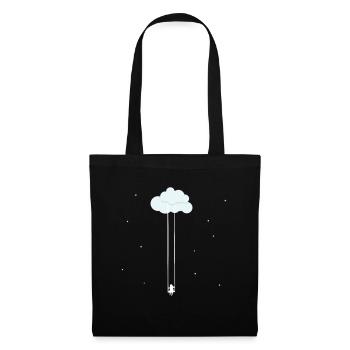 Nuages balançoire de rêve balançoire dans le ciel - Sac en tissu - noir - Devant
