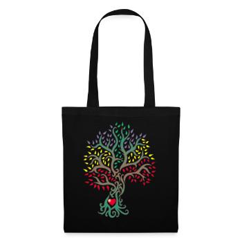 Tree of life in the heart of nature - Tote Bag - black - Front