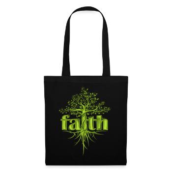 Foi Arbre Espoir Motivation Forêt Symbole icône - Sac en tissu - noir - Devant