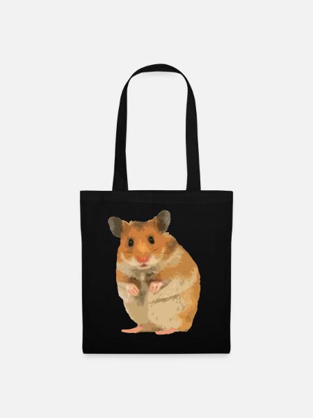Hamster - Tote Bag - black