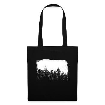 Bois Coupe en ciseaux - Sac en tissu - noir - Devant