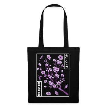 Retro Aesthetics Sakura Streetwear - Tote Bag - black - Front