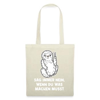 Faul Urwald Tier Faultier Statement Dschungel - Stoffbeutel - Natur - Vorne