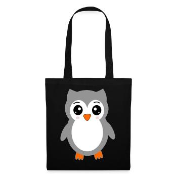 gray owl - Tote Bag - black - Front