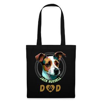 Jack Russell Dad - Stoffbeutel - Schwarz - Vorne