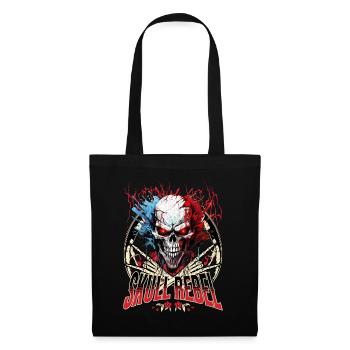 Skull Skull Skeleton Motorcycle Biker Gang - Tote Bag - black - Front