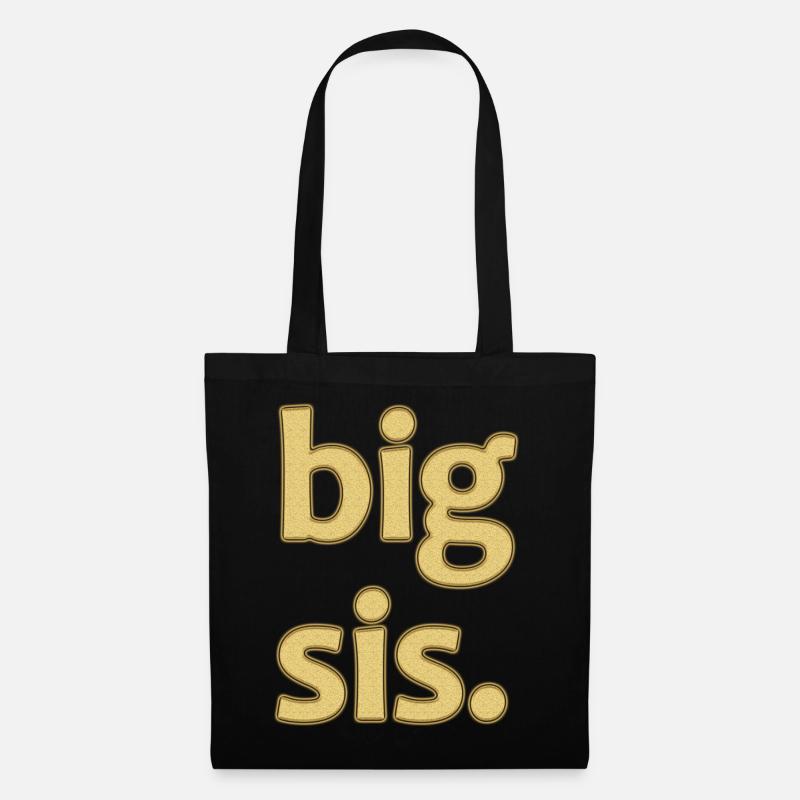 Playful Big Fish Word Design - Tote Bag - black