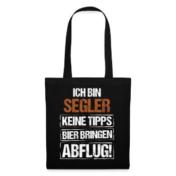 I'm a sailor - bring beer and take off - Tote Bag - black - Front