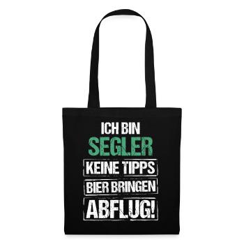 I'm a sailor - bring beer and take off - Tote Bag - black - Front