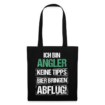 I'm a fisherman - bring beer and take off - Tote Bag - black - Front