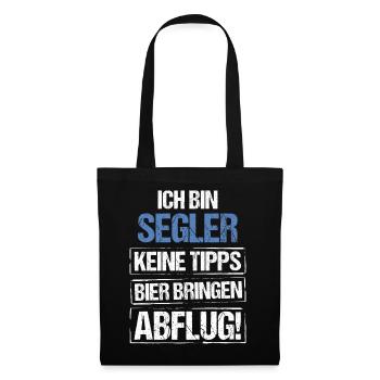 I'm a sailor - bring beer and take off - Tote Bag - black - Front