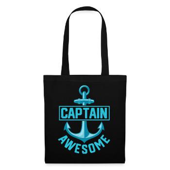 Capitaine - Sac en tissu - noir - Devant