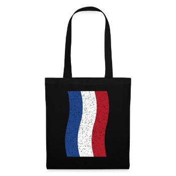 drapeau néerlandais vintage - Sac en tissu - noir - Devant