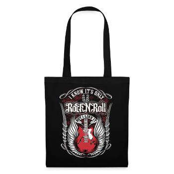 Inspirierende Geburtstags-Rockgitarre - Stoffbeutel - Schwarz - Vorne