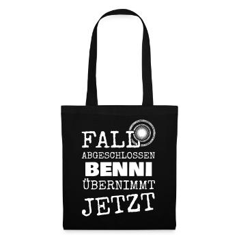 Vorname Benni - Stoffbeutel - Schwarz - Vorne