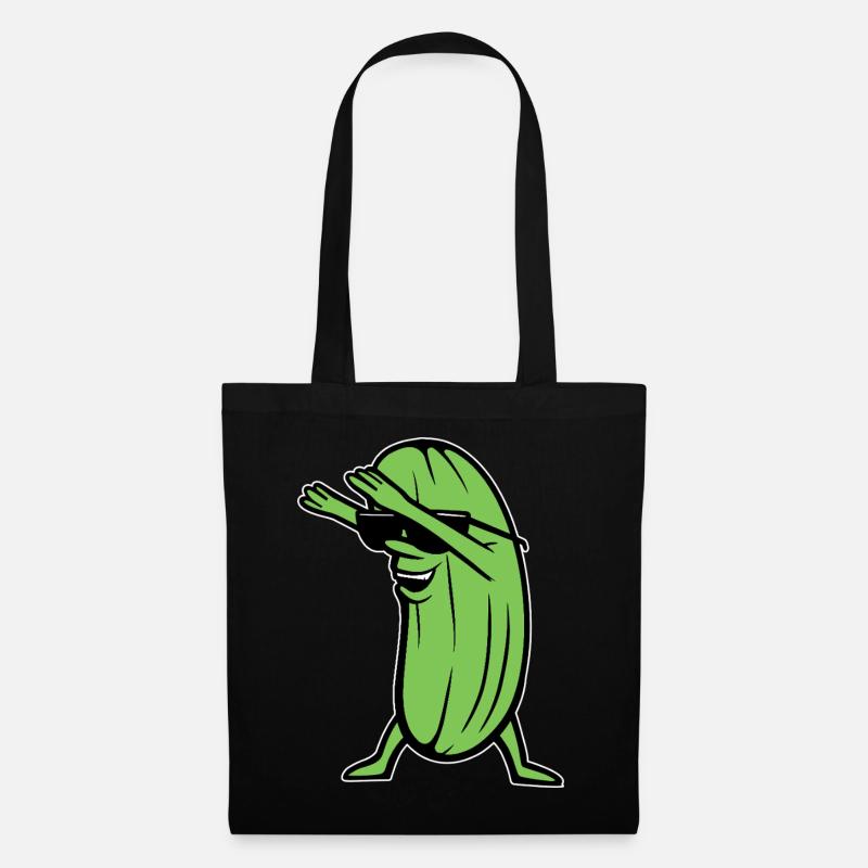Dabbing Cucumber Dabbing Dab Dance Hip-Hop Dance Pose - Tote Bag - black