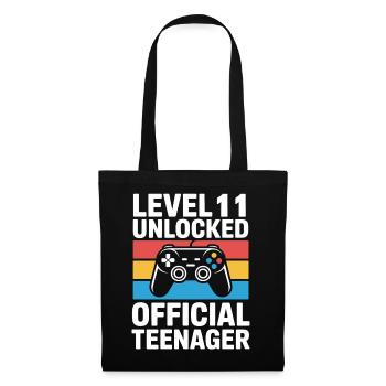 Level 11 Unlocked Official Teenager - Tote Bag - black - Front