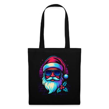 Santa Claus Funny Retro Gaming - Tote Bag - black - Front
