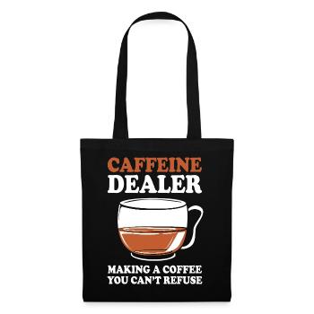 Espresso Koffein Barista Kaffee - Stoffbeutel - Schwarz - Vorne