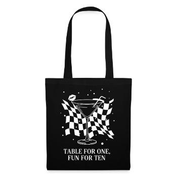 Table For One Martini Party - Tote Bag - black - Front