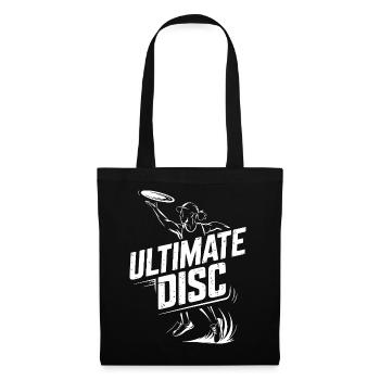 Ultimate Disc Frisbee Player Throwing Action For - Tote Bag - black - Front