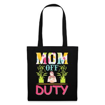 Chemise de la fête des mères de la maman en repos - Sac en tissu - noir - Devant