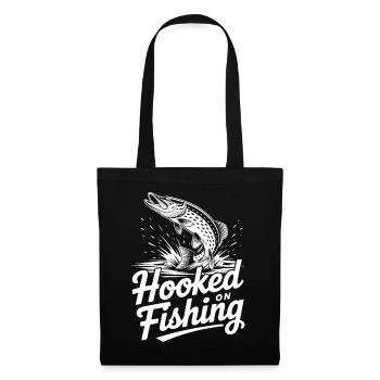 Hooked on Fishing - Tote Bag - black - Front