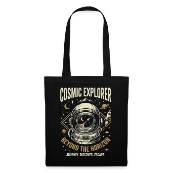 Cosmic Explorer - Stoffbeutel - Schwarz - Vorne