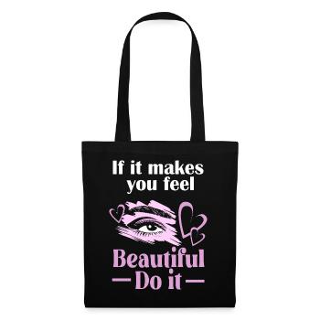 Make-up Cosmetics Beautician Microblading - Tote Bag - black - Front