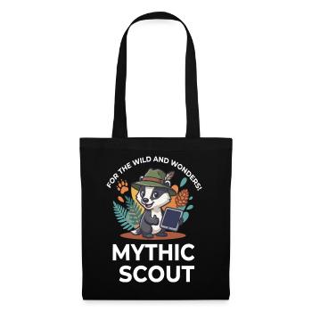 Mythisches Pfadfinder-Dachs-Wild und Wunder-Design - Stoffbeutel - Schwarz - Vorne