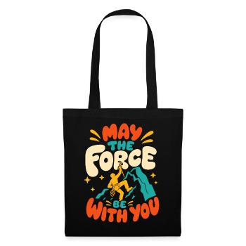 Motif de puissance de l’escalade - Sac en tissu - noir - Devant