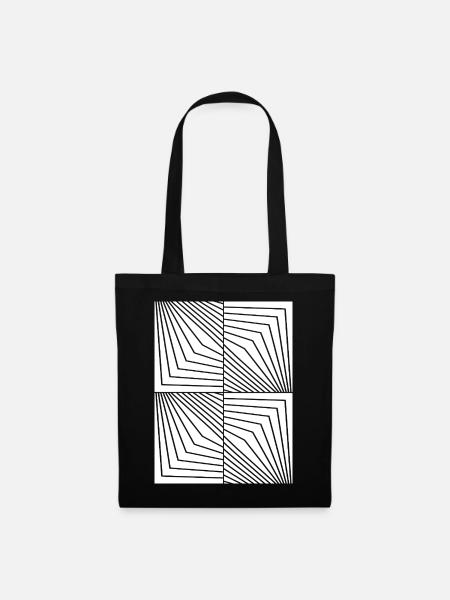 Sternbild Opart-Linien - Stoffbeutel - Schwarz