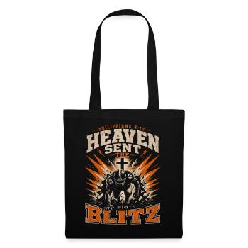 Le ciel envoie le football chrétien des Lightning - Sac en tissu - noir - Devant