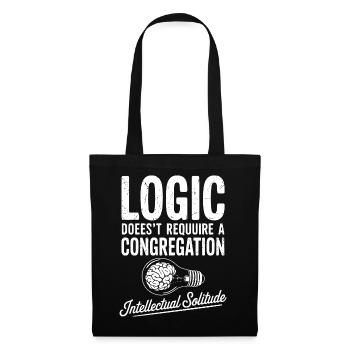 Intellectual Solitude Lightbulb - Tote Bag - black - Front
