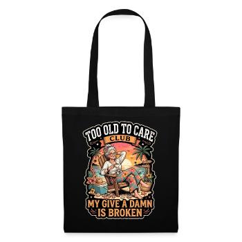 Too Old To Care Club Beach Retirement - Tote Bag - black - Front