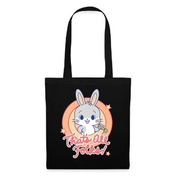 Looney Tunes X Gokko Bugs Bunny That's All Folks! - Stoffbeutel - Schwarz - Vorne