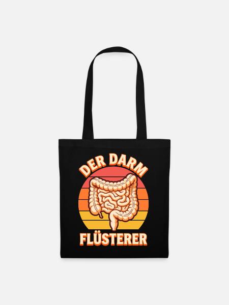 Der Darm Flüsterer - Arzt & Gastroenterologe - Stoffbeutel - Schwarz