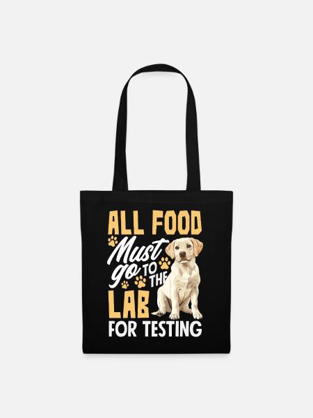 Labrador Hund Lustiges Schlafshirt Hunde Geschenk - Stoffbeutel - Schwarz
